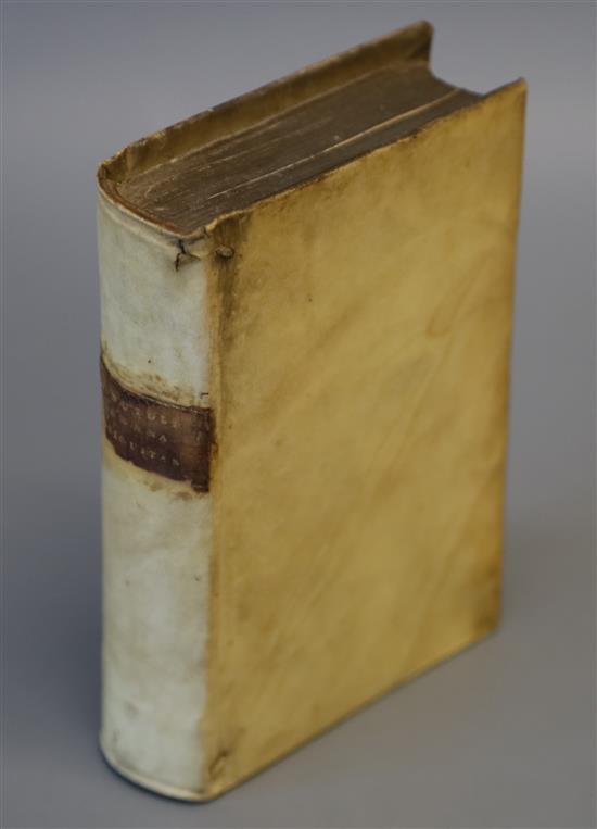 Minutoli, Giulio - Romana Antiquitas Dissertationibus Historico - Criticus Illustrata, 12mo, vellum, some loss